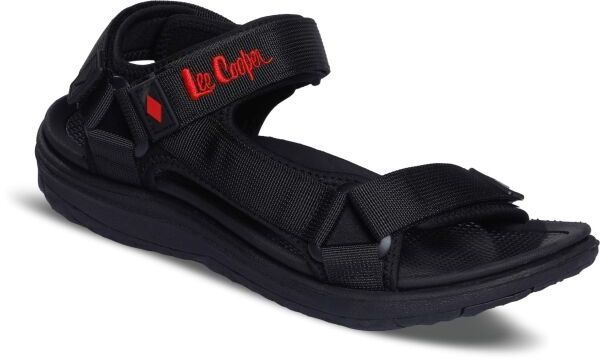 Lee Cooper SANDALS Pánske sandále, čierna, veľkosť