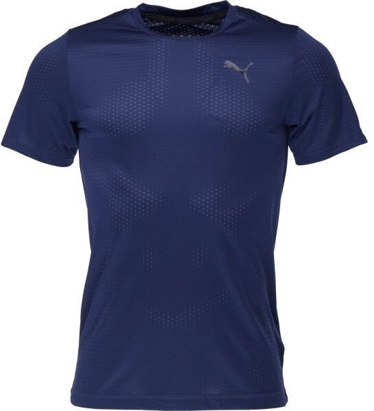 Puma TRAIN FAV BLASTER Pánske tričko, tmavo modrá, veľkosť