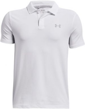 Under Armour PERFORMANCE POLO Chlapčenské polo tričko, biela, veľkosť M