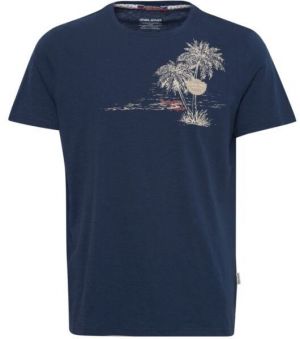 BLEND REGULAR FIT Pánske tričko, tmavo modrá, veľkosť