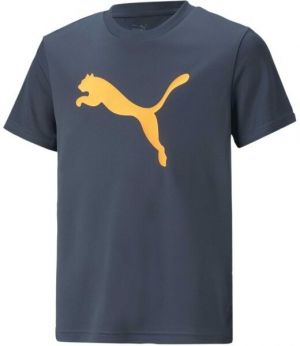 Puma ACTIVE SPORTS POLY CAT TEE B Chlapčenské tričko, tmavo modrá, veľkosť