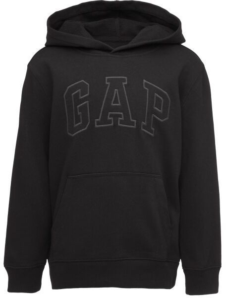 GAP FRENCH TERRY LOGO Chlapčenská mikina, čierna, veľkosť