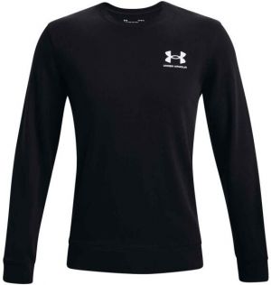 Under Armour RIVAL TERRY LC CREW Pánska mikina, černá, veľkosť S
