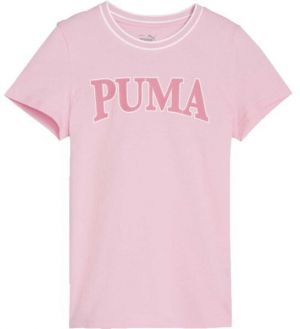 Puma SQUAD TEE G Dievčenské tričko, ružová, veľkosť