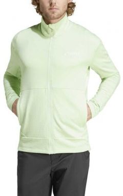 adidas TERREX MULTI LIGHT FLEECE FULL-ZIP Pánska mikina, světle zelená, veľkosť