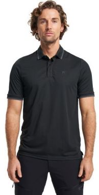 TENSON TXLITE Q-DRY Pánske funkčné tričko polo, čierna, veľkosť XXXL