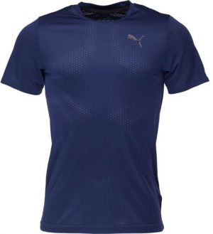 Puma TRAIN FAV BLASTER Pánske tričko, tmavo modrá, veľkosť