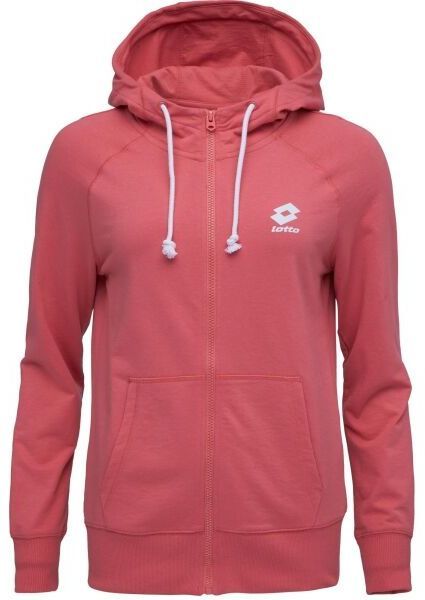 Lotto SMART OG FULL-ZIP HOODIE Dámska mikina, ružová, veľkosť