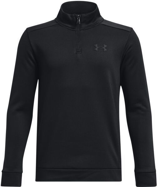 Under Armour ARMOUR FLEECE 1/4 ZIP Chlapčenská mikina, čierna, veľkosť L
