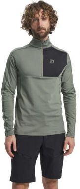 TENSON TXLITE HALF ZIP Pánska mikina, tmavo zelená, veľkosť