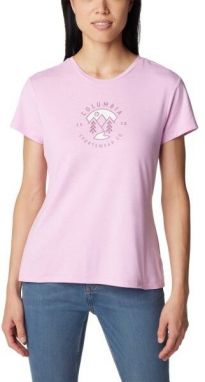 Columbia SLOAN RIDGE™ GRAPHIC SS TEE Dámske tričko, ružová, veľkosť
