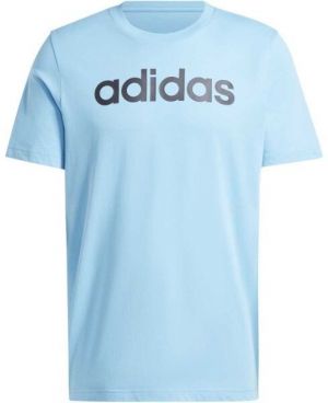 adidas ESSENTIALS SINGLE JERSEY LINEAR Pánske tričko, svetlomodrá, veľkosť