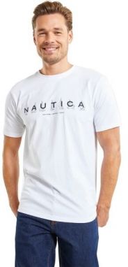 NAUTICA CADE Pánske tričko, biela, veľkosť