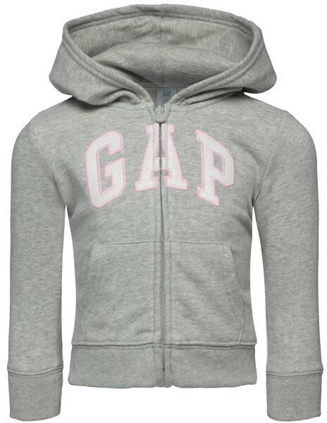 GAP FRENCH TERRY Dievčenská mikina, sivá, veľkosť