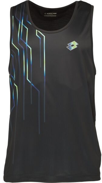 Lotto RUNNING III TANK Pánske bežecké tielko, čierna, veľkosť