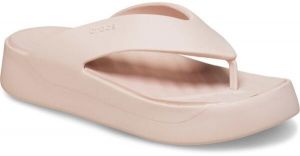 Crocs GETAWAY PLATFORM FLIP W Dámske žabky, ružová, veľkosť 38/39