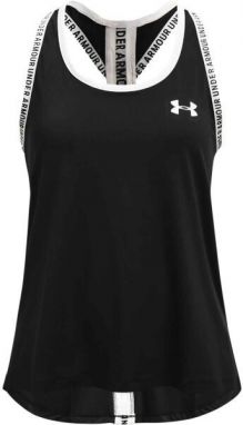 Under Armour KNOCK OUT Dievčenské tielko, čierna, veľkosť M