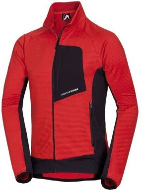 Northfinder KENTON Pánska mikina, červená, veľkosť