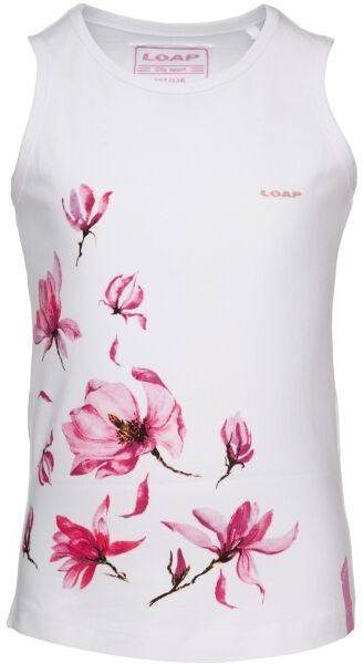 LOAP BESJOLA Dievčenské tielko, biela, veľkosť 158-164