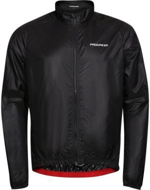 PROGRESS WINDY BIKE Pánska ľahká cyklistická vetrovka, čierna, veľkosť