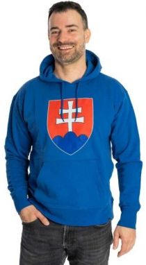 Kappa LOGO NATHAN Pánska mikina, modrá, veľkosť