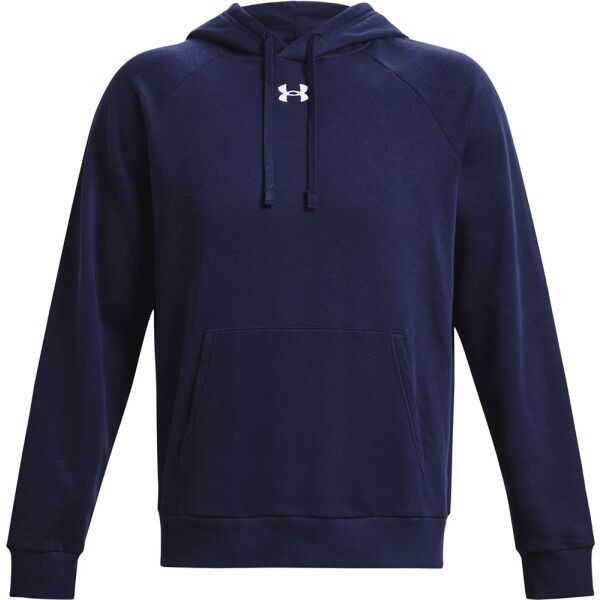 Under Armour RIVAL FLEECE HOODIE Pánska mikina, tmavo modrá, veľkosť M