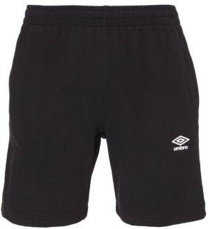 Umbro FRENCH TERRY SHORT ESSENTIALS Pánske teplákové kraťasy, čierna, veľkosť