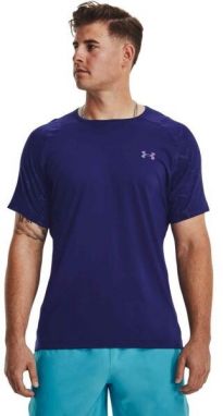 Under Armour RUSH EMBOSS Pánske tričko, modrá, veľkosť