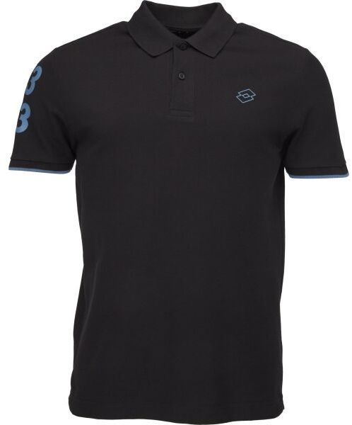Lotto POLO PORTOFINO Pánske polo tričko, černá, veľkosť