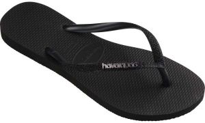 HAVAIANAS SLIM GLITTER II Dámske žabky, čierna, veľkosť 43/44