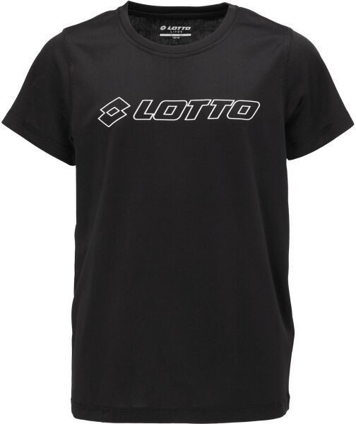 Lotto PETANNE Chlapčenské športové tričko, čierna, veľkosť 128-134