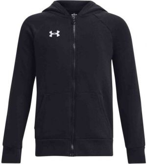 Under Armour RIVAL FLEECE FZ HOODIE Chlapčenská mikina, čierna, veľkosť
