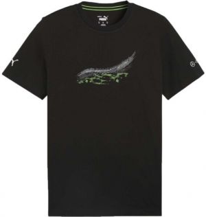 Puma MERCEDES-AMG PETRONAS F1 ESSENTIALS CAR GRAPHIC TEE Pánske tričko, čierna, veľkosť