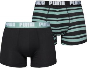 Puma HERITAGE STRIPE BOXER 2P Pánske boxerky, čierna, veľkosť