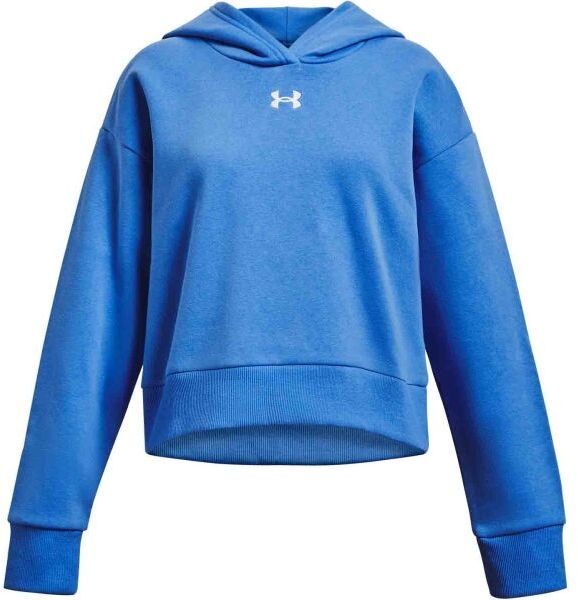 Under Armour RIVAL FLEECE CROP HOODIE Dievčenská mikina, modrá, veľkosť