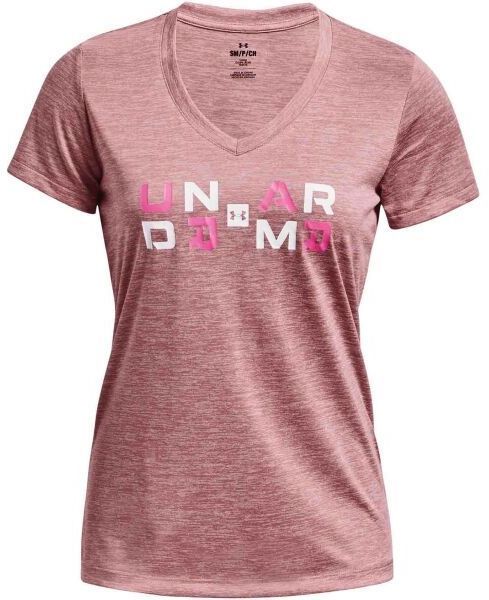 Under Armour TECH TWIST GRAPHIC Dámske tričko, ružová, veľkosť