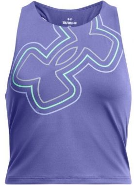 Under Armour MOTION BRANDED CROP TANK Dámske tielko, fialová, veľkosť
