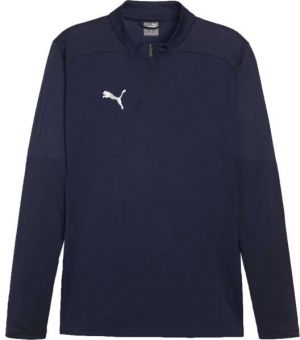 Puma TEAMFINAL TRAINING 1/4 ZIP Pánske futbalové tričko, tmavo modrá, veľkosť