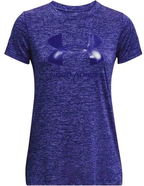 Under Armour TECH SOLID SCRIPT Dámske tričko, modrá, veľkosť