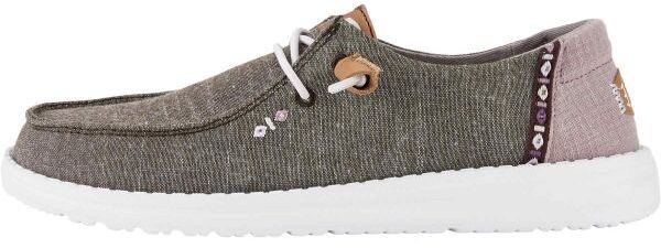 HEY DUDE WENDY CHAMBRAY BOHO Dámska voľnočasová obuv, hnedá, veľkosť