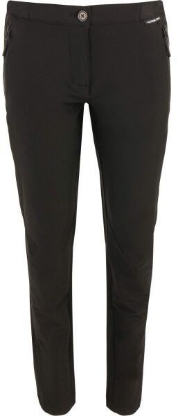 ALPINE PRO HEWA Dámske softshellové nohavice, čierna, veľkosť