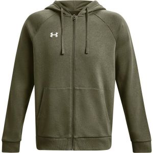 Under Armour RIVAL Pánska mikina, khaki, veľkosť M