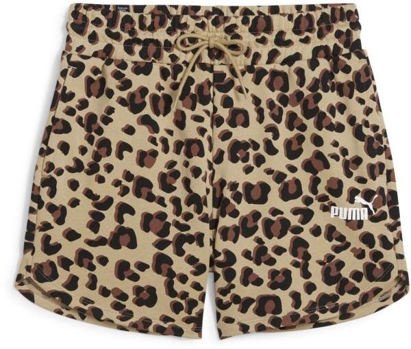 Puma ESSENTIALS+ ANIMAL 5 AOP SHORTS Dámske kraťasy, béžová, veľkosť