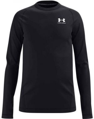 Under Armour COLDGEAR Chlapčenské  tričko s dlhým rukávom, čierna, veľkosť M