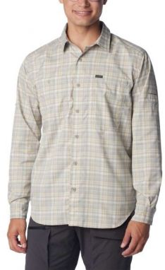 Columbia SILVER RIDGE UTILITY LITE PLAID LS Pánska košeľa, béžová, veľkosť