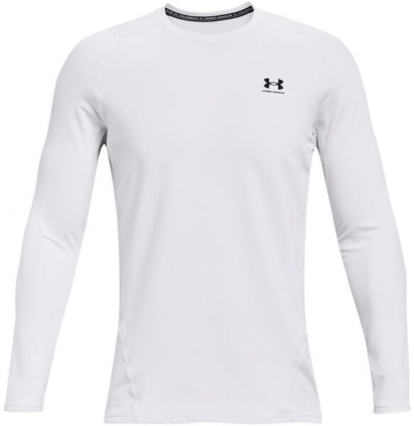 Under Armour CG ARMOUR FITTED CREW Pánske tričko, biela, veľkosť