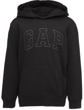 GAP FRENCH TERRY LOGO Chlapčenská mikina, čierna, veľkosť