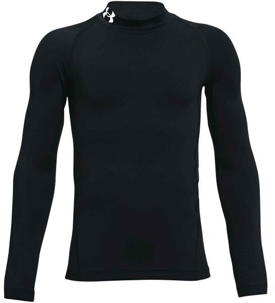 Under Armour ARMOUR MOCK Chlapčenské  tričko s dlhým rukávom, čierna, veľkosť XS
