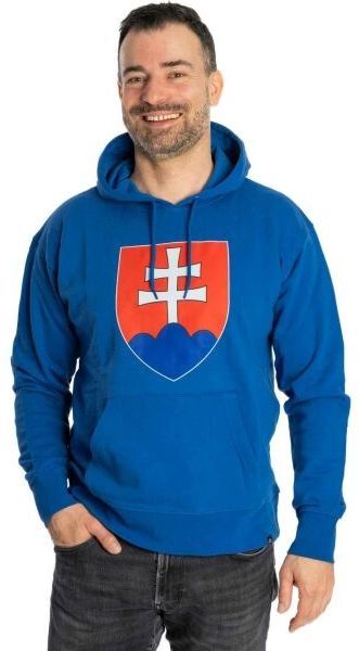 Kappa LOGO NATHAN Pánska mikina, modrá, veľkosť