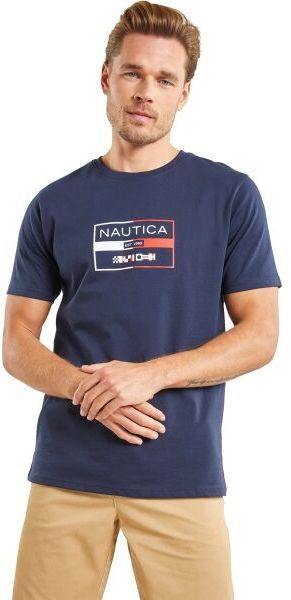NAUTICA ALVES Pánske tričko, tmavo modrá, veľkosť